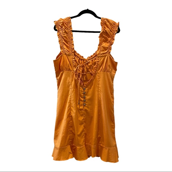 Free People Like A Lady Mini Dress in
Orange-NWT - Picture 5 of 14
